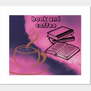 book and coffee Posters and Art